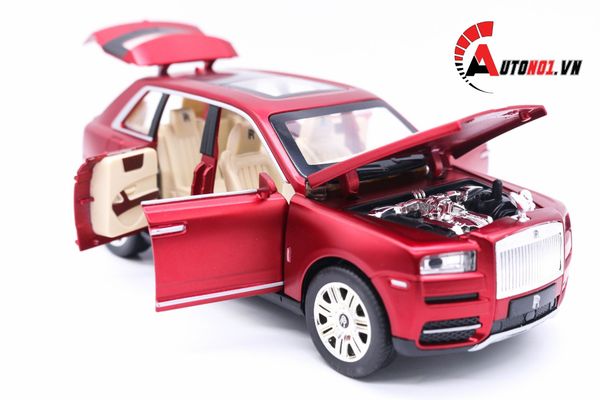 MÔ HÌNH XE Ô TÔ ROLLS ROYCE CULLINAN RED 1:24 CHEZHI