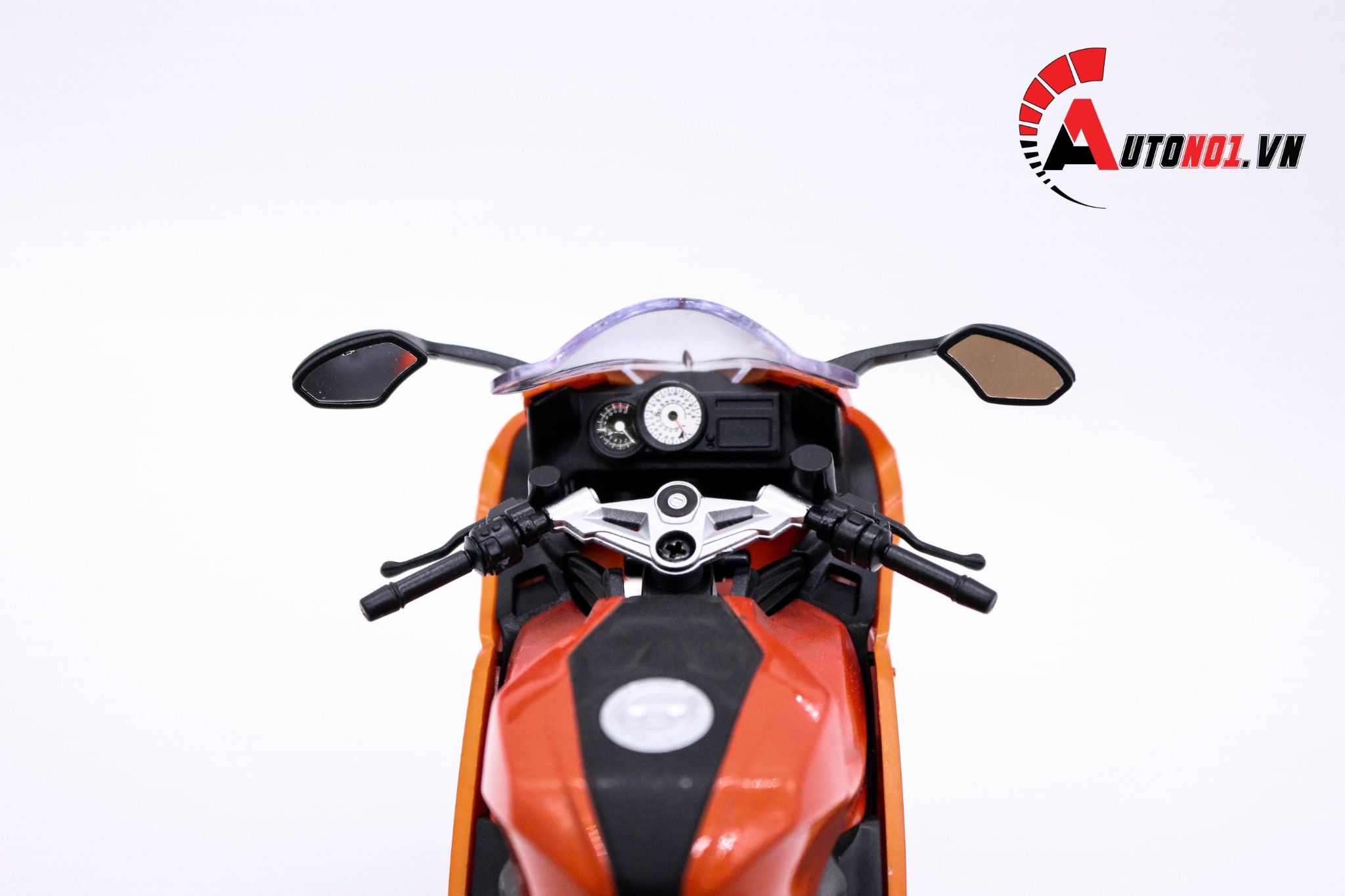  Mô hình xe Mô tô BMW K1300S orange 1:10 Welly 1745 