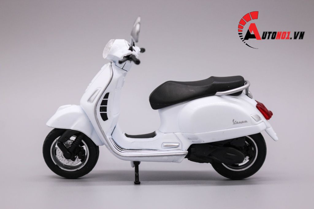 MÔ HÌNH XE VESPA GTS 125CC 2017 WHITE 1:18 WELLY