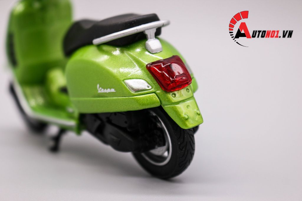 MÔ HÌNH XE VESPA GTS 125CC 2017 GREEN 1:18 WELLY