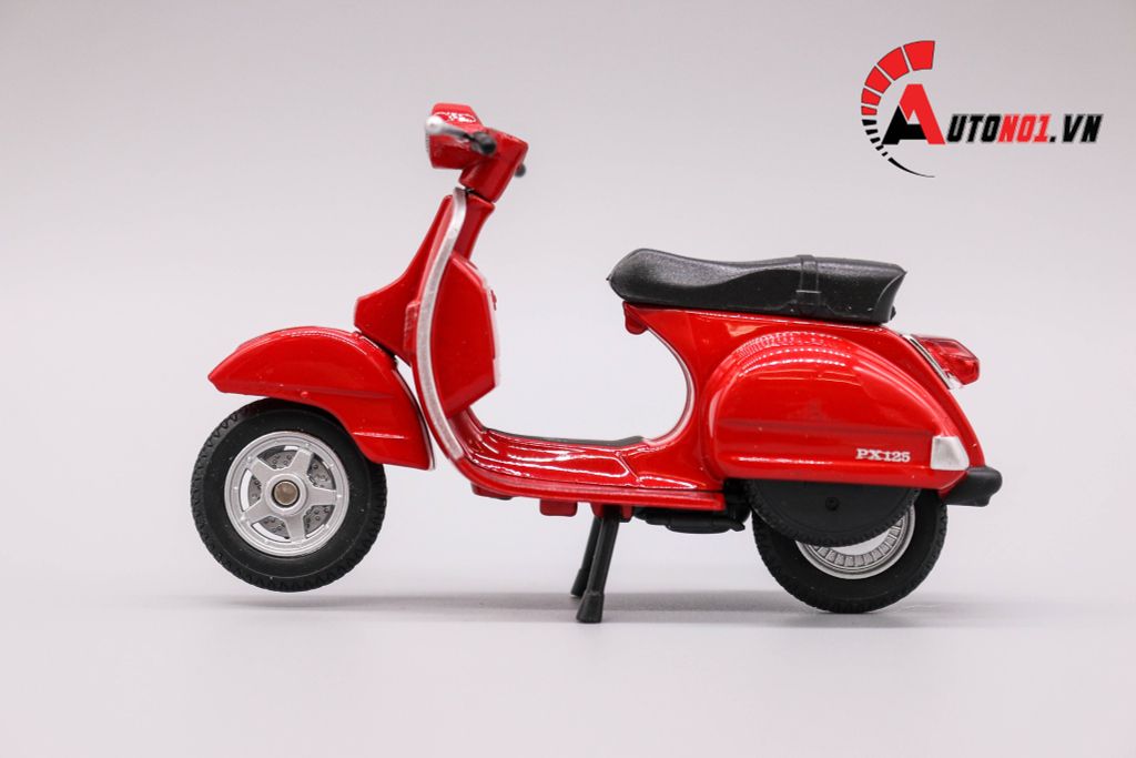 MÔ HÌNH XE VESPA PX 2016 RED 1:18 WELLY