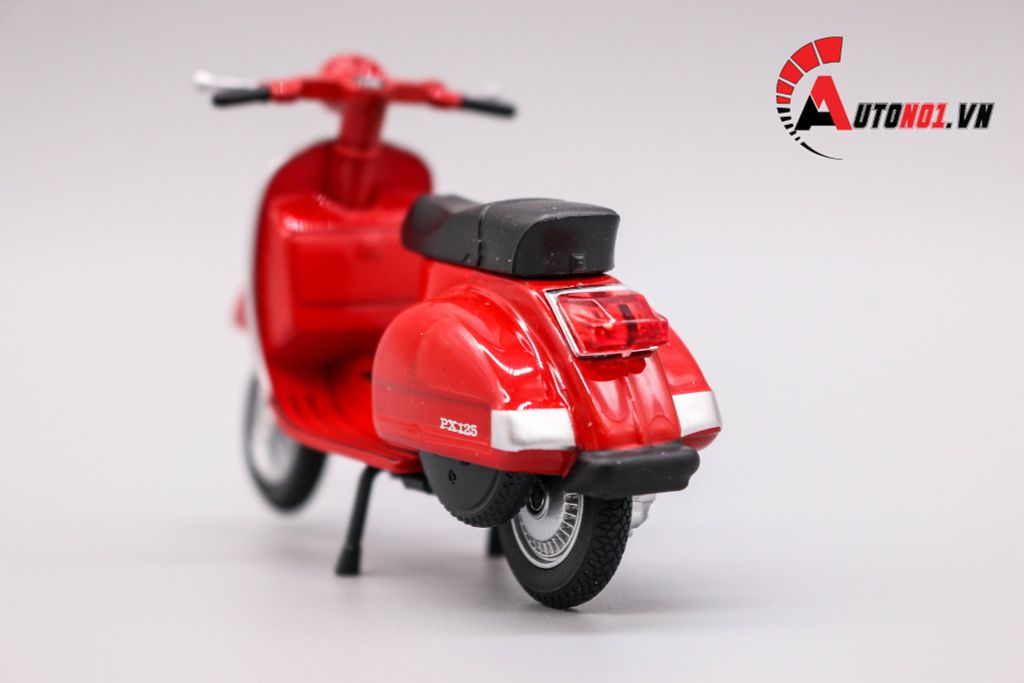 MÔ HÌNH XE VESPA PX 2016 RED 1:18 WELLY