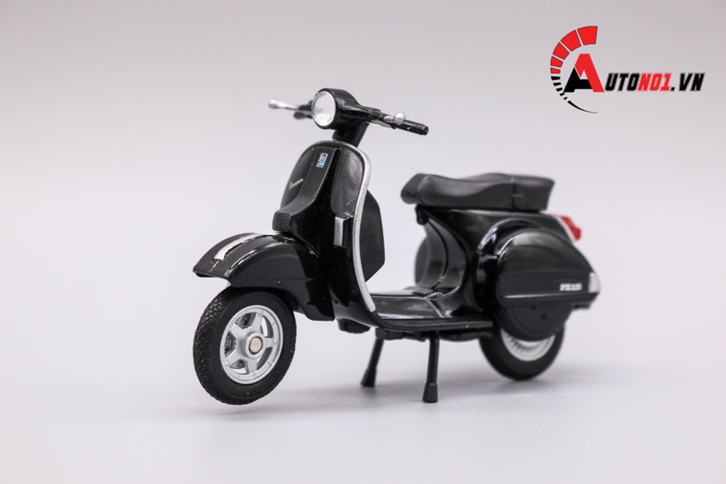 MÔ HÌNH XE VESPA PX 2016 BLACK 1:18 WELLY