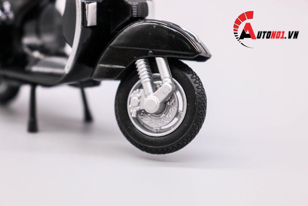 MÔ HÌNH XE VESPA PX 2016 BLACK 1:18 WELLY