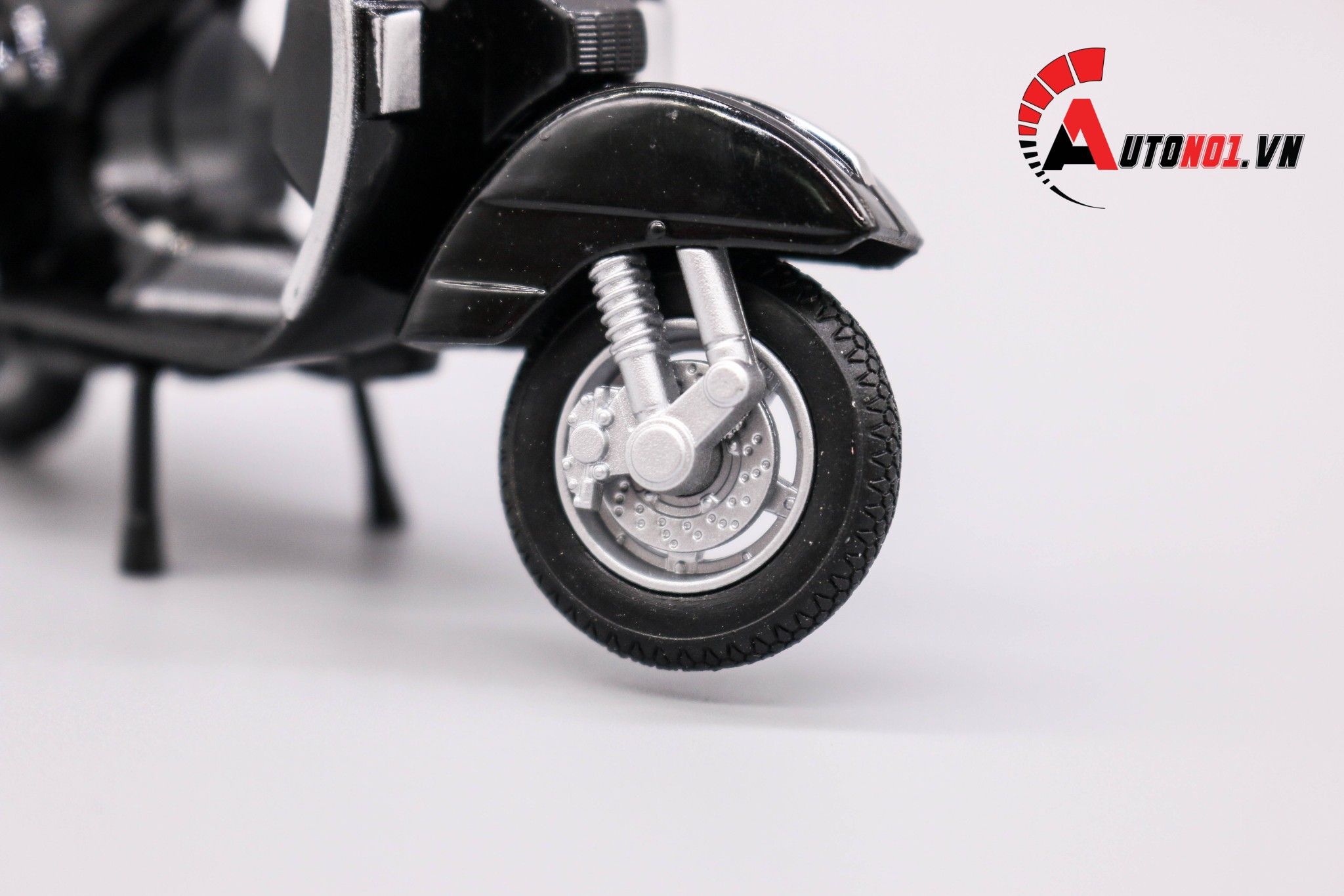  Mô hình xe Vespa px 2016 black 1:18 Welly MT078A 