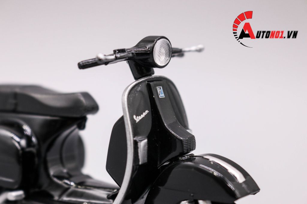 MÔ HÌNH XE VESPA PX 2016 BLACK 1:18 WELLY