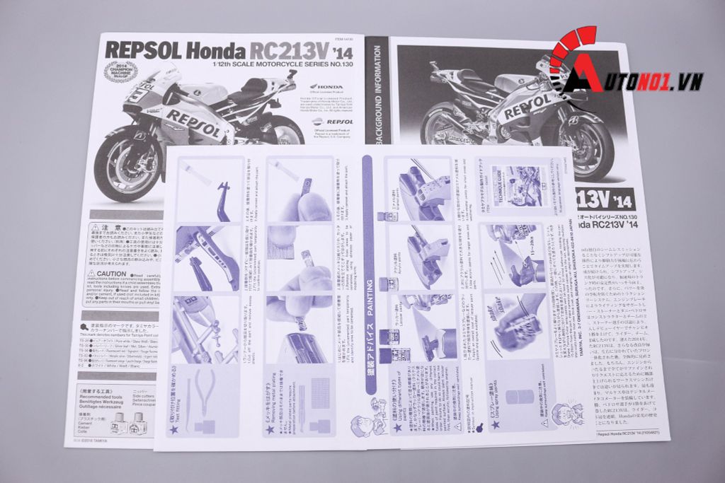 MÔ HÌNH KIT REPSOL HONDA RC213V 2014 1:12 TAMIYA 3087