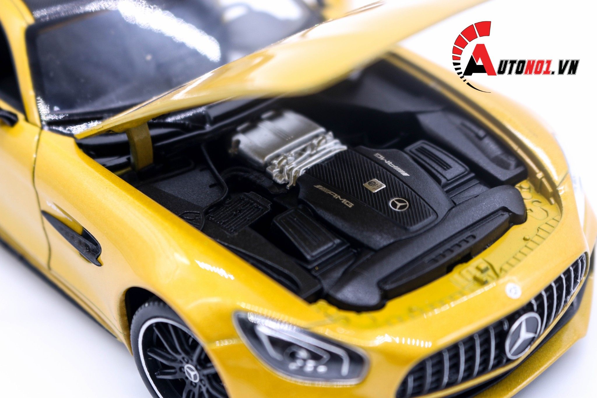  MÔ HÌNH MERCEDES BENZ AMG GT R YELLOW 1:24 WELLY 5372 