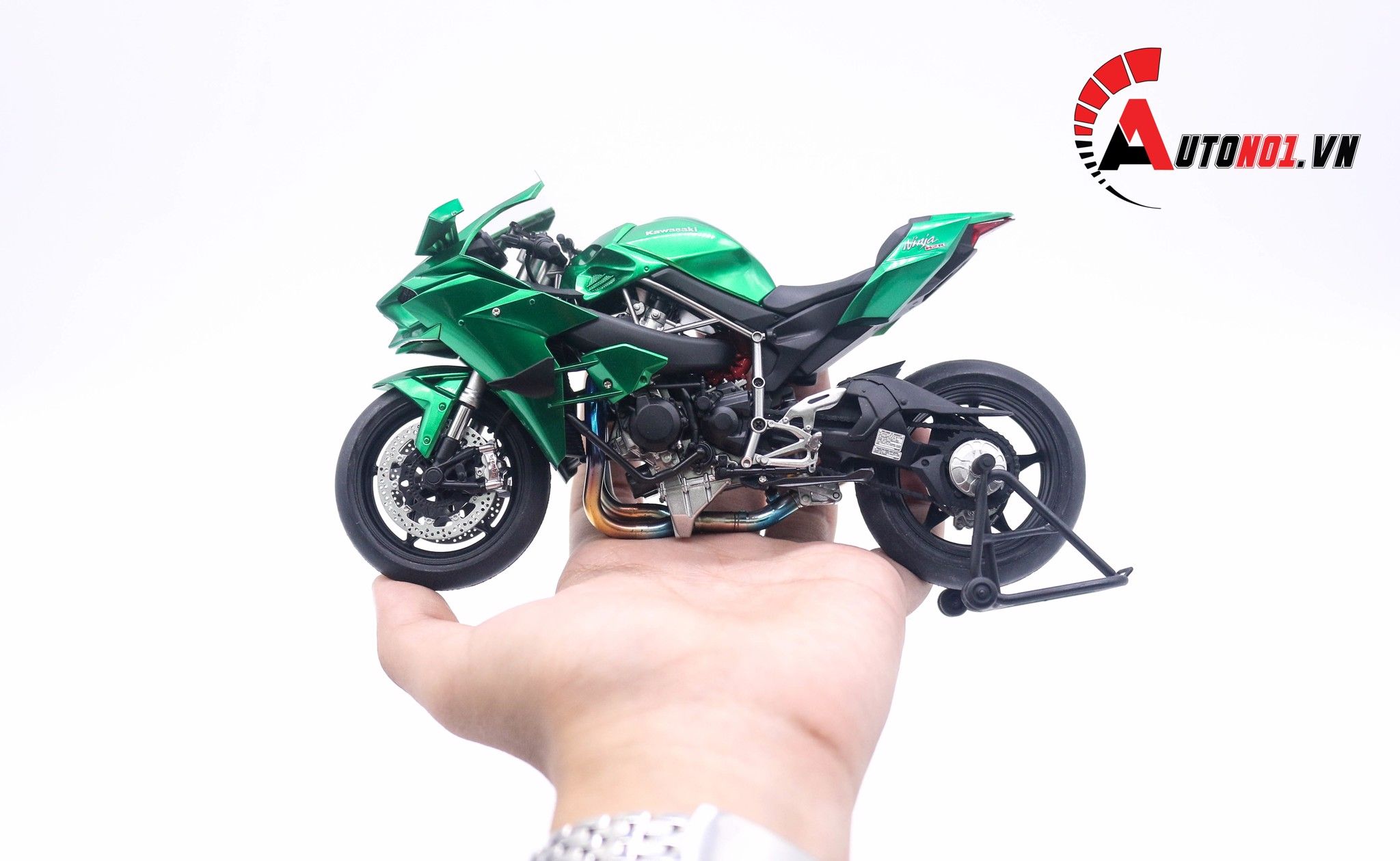  Mô hình Kawasaki H2r Green 1:12 Tamiya H2ra03 