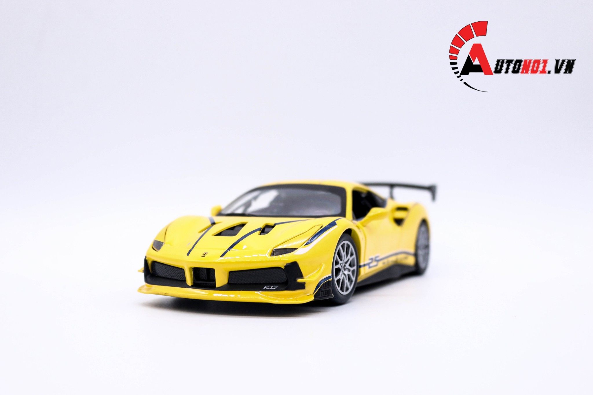  Mô hình xe ferrari 488 challenge yellow 1:24 Bburago 6463 