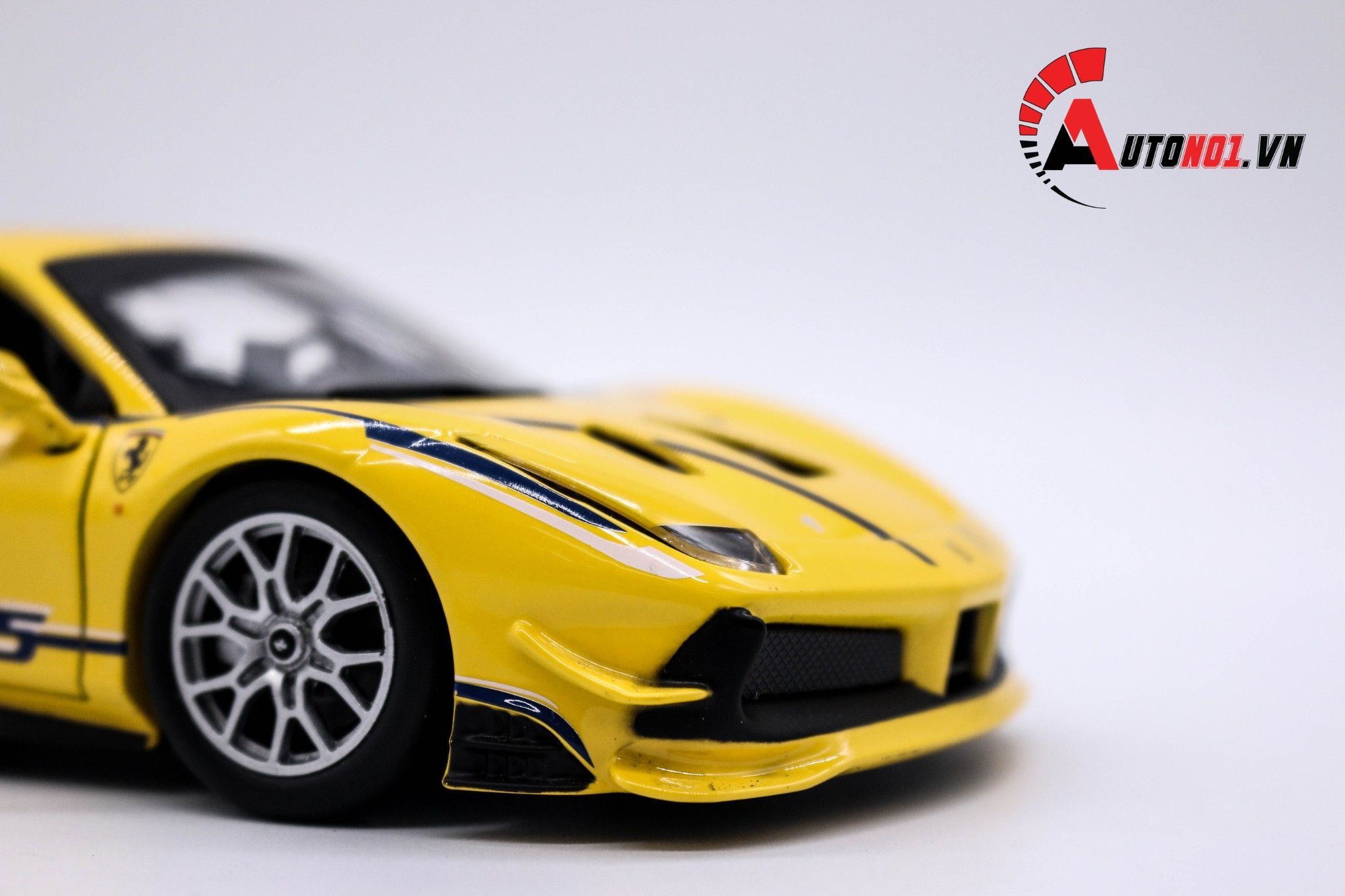  Mô hình xe ferrari 488 challenge yellow 1:24 Bburago 6463 