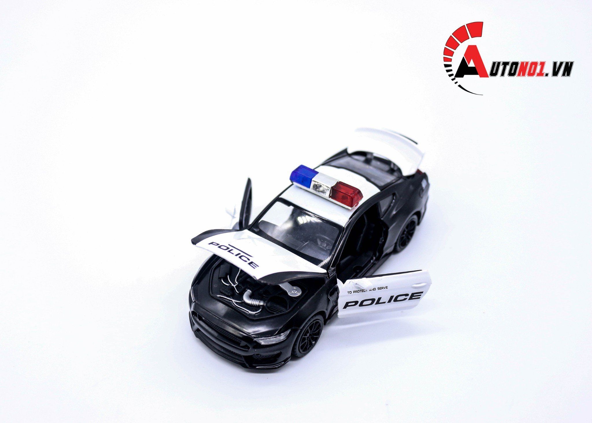  Mô hình xe Ford Mustang Shelby cobra police 911 tỉ lệ 1:32 Caipo 88397 OT275 