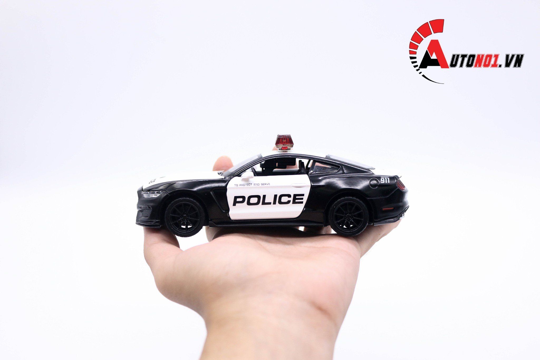  Mô hình xe Ford Mustang Shelby cobra police 911 tỉ lệ 1:32 Caipo 88397 OT275 