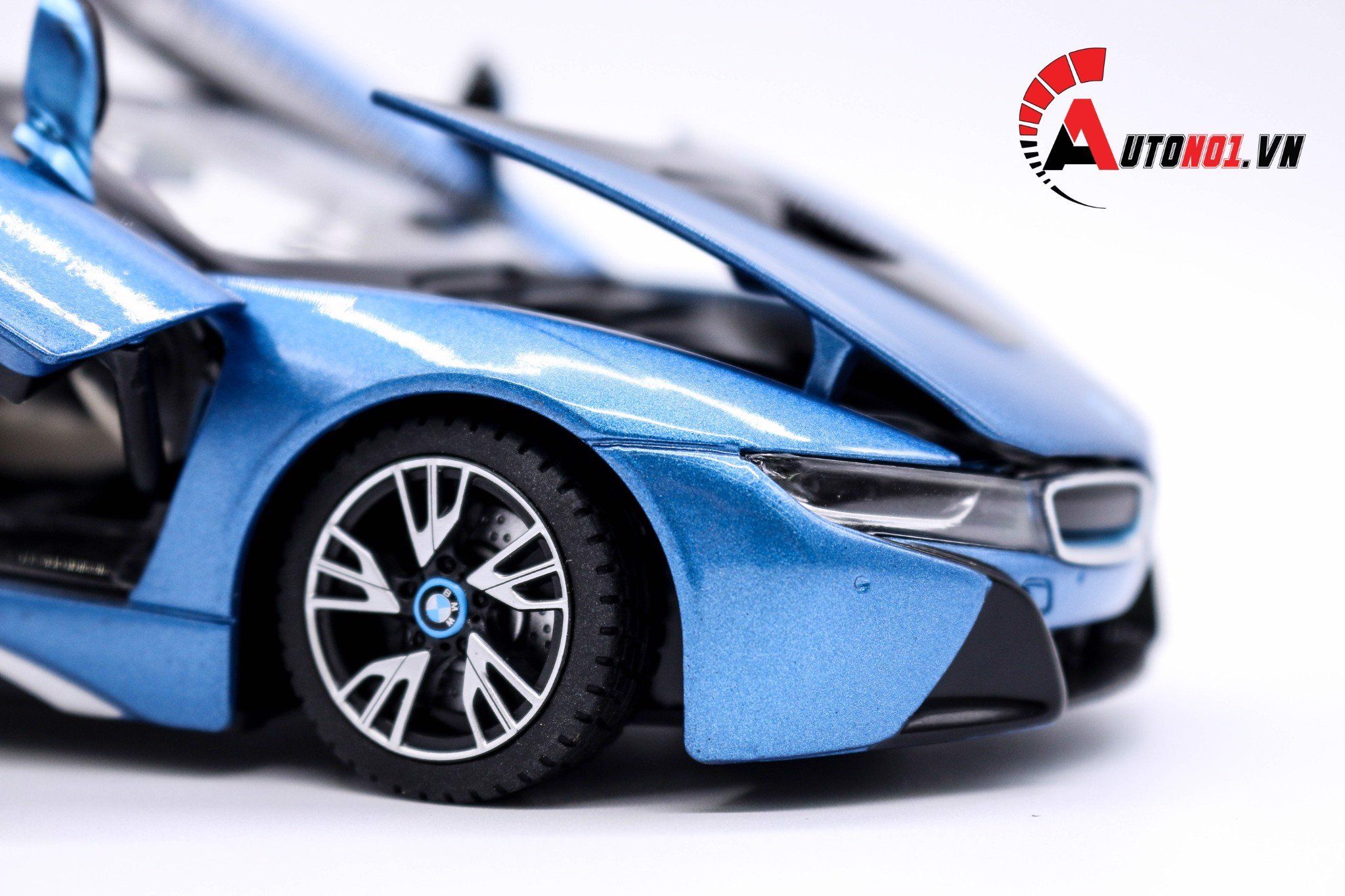  Mô hình xe Bmw I8 đánh lái được full open 1:24 Rastar 3661 