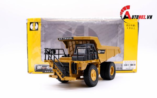 MÔ HÌNH KIM LOẠI XE BEN CHỞ CÁT , ĐÁ CÓ NÂNG 1:50 HYTRUCK 5568