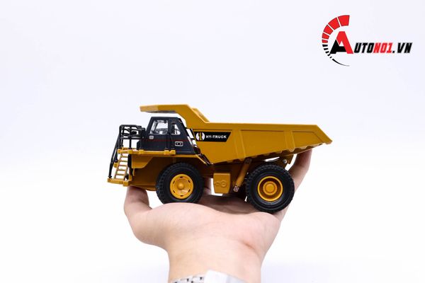 MÔ HÌNH KIM LOẠI XE BEN CHỞ CÁT , ĐÁ CÓ NÂNG 1:50 HYTRUCK 5568