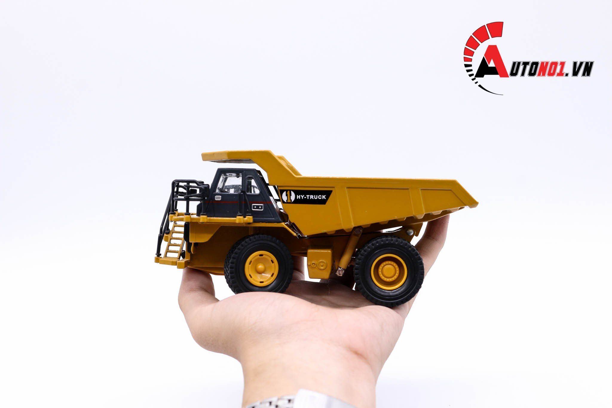  Mô hình xe ben chở cát , đá có nâng 1:50 kim loại hytruck 5568 