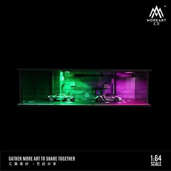  Hộp trưng bày mica Cyberpunk Series Light Edition Assembly Scene tỉ lệ 1:64 MoreArt MO914301 