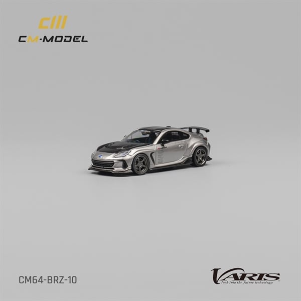  Mô hình xe SUBARU BRZ Varis ARISING-1 Gray đi kèm bánh xe thay thế tỉ lệ 1:64 CM Model CM64-BRZ-10 