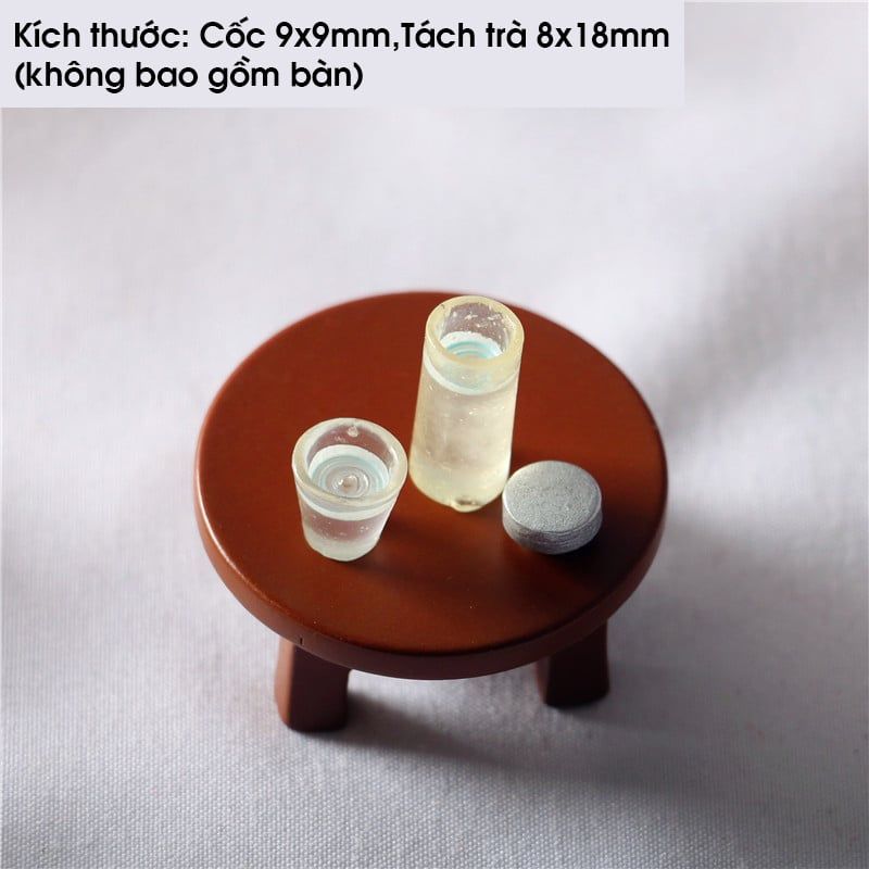 Phụ kiện Decor Mô hình nội thất phòng khách, phòng ngủ trang trí ở mô hình showroom, diorama DE062