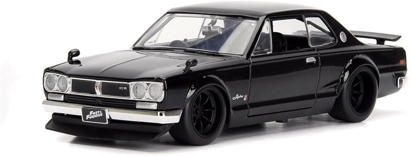  Mô hình xe Fast & Furious Brian's Nissan Skyline 2000 GT R (KPGC10) tỉ lệ 1:24 Jada Toys 99686 