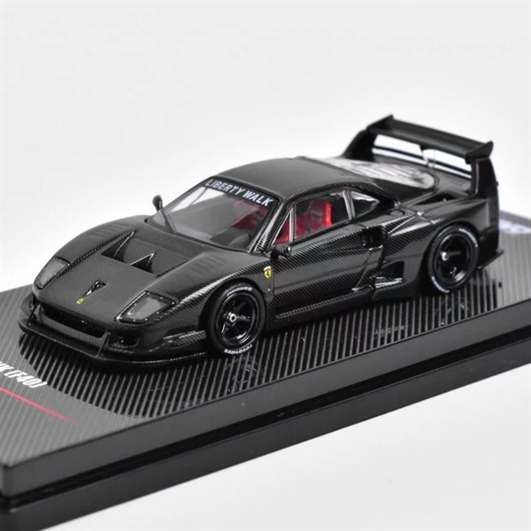  Mô hình xe Ferrari F40 Liberty Walk LBWK full carbon tỉ lệ 1:64 Inno 64 IN64-LBWKF40-FC 