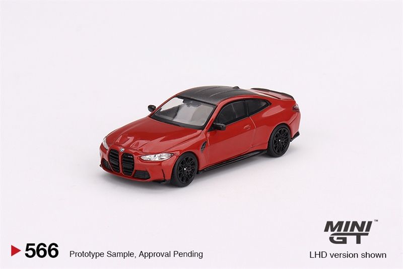  Mô hình xe BMW M4 Competition (G82) Toronto Red Metallic LHD tỉ lệ 1:64 MiniGT 