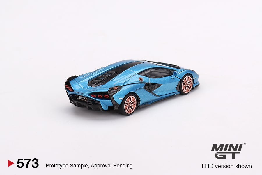  Mô hình xe Lamborghini Sián FKP 37 Blu Aegir tỉ lệ 1:64 MiniGT 