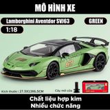  Mô hình xe Lamborghini Aventador Svj63 đánh lái được full open, mui xe có thể tháo rời tỉ lệ 1:18 OK Models OT428 