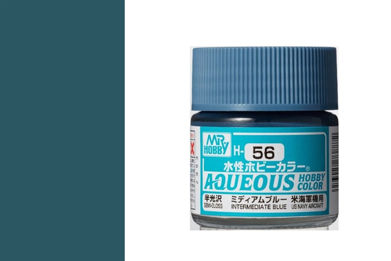  Acrylic H56 Intermediate Blue sơn mô hình màu xanh dương trung tính 10ml Mr.Hobby H56 