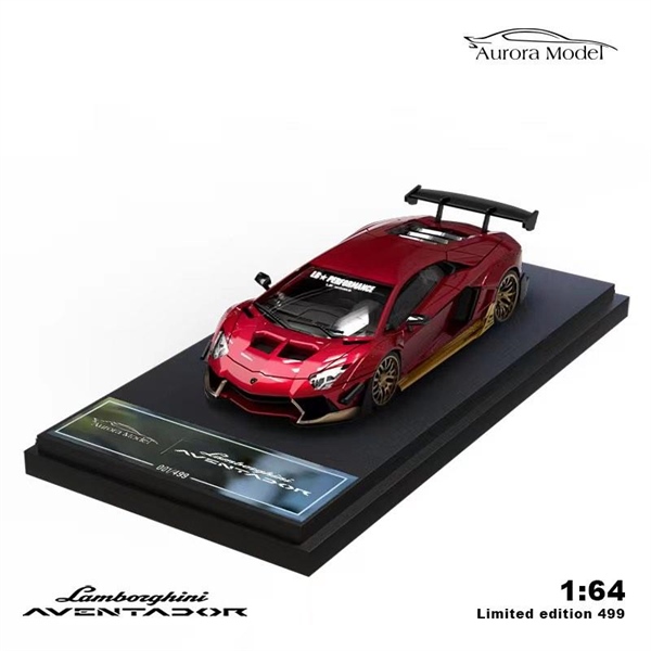  Mô hình xe Lamborghini Aventador LP700 2.0 LBWK custom Iron man tỉ lệ 1:64 Aurora Model 