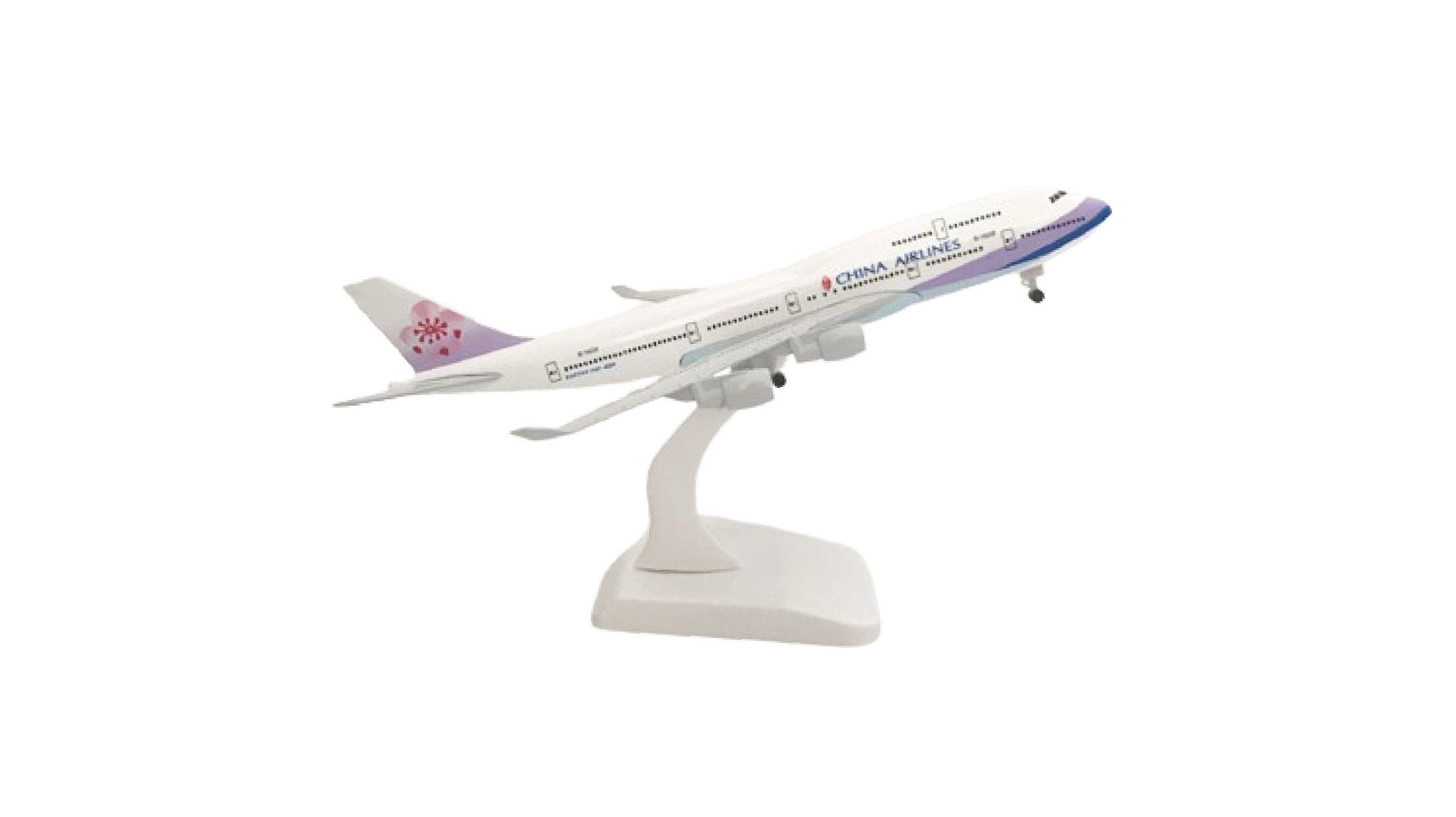  Mô hình máy bay China Airlines Boeing B747-400 có bánh xe kích thước 20cm MB20108 