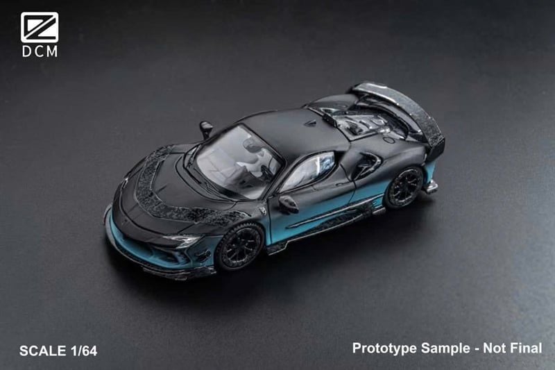  Mô hình xe Ferrari SF90 F9XX Mansory Assetto Fiorano limited 500pcs tỉ lệ 1:64 DCM model OT64419 