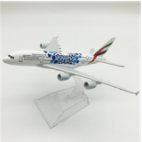  Mô hình máy bay UAE World Expo Airbus A380 kích thước 16cm MB16185 