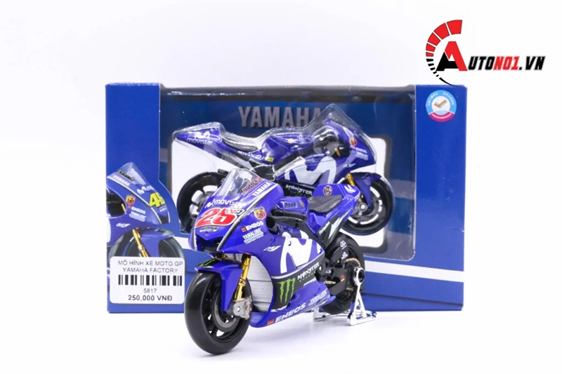  Mô hình xe mô tô GP Yamaha factory racing 2018 1:18 Maisto 5817A 