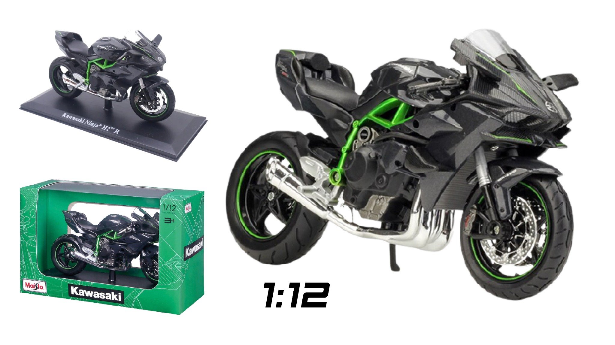  Mô hình xe Kawasaki H2R 1:12 Maisto 2424 