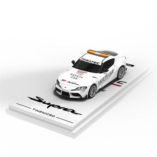  Mô hình xe Toyota Supra A90-Safety Car White tỉ lệ 1:64 Time Micro TM647412 