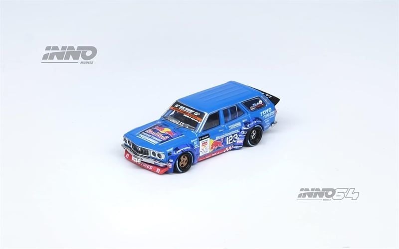  Mô hình xe Mazda RX3 Mad Mike 1976 Station Wagon D1GP Series 2024 tỉ lệ 1:64 Inno64 model IN64-RX3P-D1GP24 
