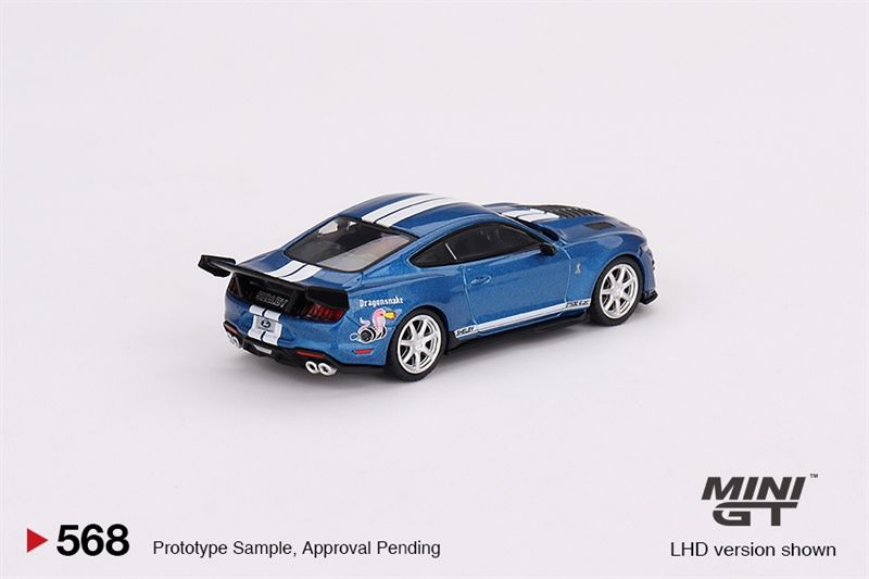  Mô hình xe Ford Shelby GT500 Dragon Snake Concept Performance Blue tỉ lệ 1:64 MiniGT 