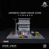  Hộp trưng bày mô phỏng cửa hàng bánh kẹo Nhật Bản Japan candy house scene có đèn tỉ lệ 1:64 MoreArt MO936418 