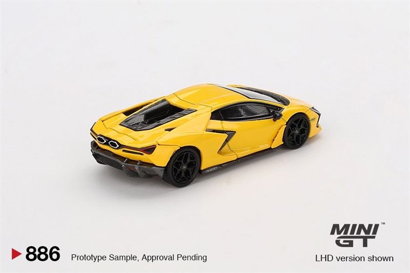  Mô hình xe Lamborghini Revuelto Giallo tỉ lệ 1:64 MiniGT bản card MGT00886 