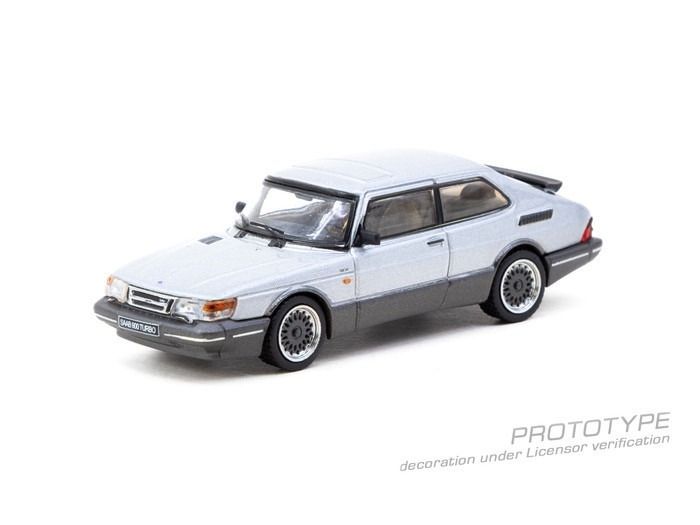  Mô hình xe Saab 900 Turbo Silver tỉ lệ 1:64 Tarmac Works T64G-056-SL 