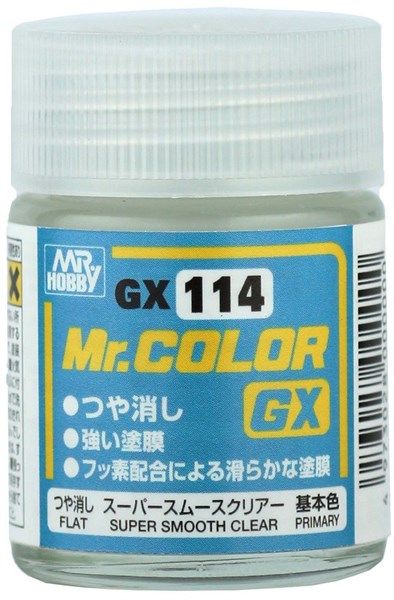  Lacquer gx114 sơn clear flat mô hình phủ mờ siêu mịn 18ml Mr.Hobby GX114 