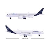  Mô hình máy bay kim loại Lufthansa Airbus A350-900 có bánh xe kích thước 11cm Majorette MB11001 
