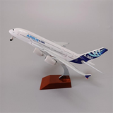  Mô hình máy bay USA Airbus A380 bánh vuông 20cm MB20103 