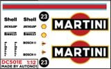  Decal nước Martini 1:12 Autono1 DC501e 