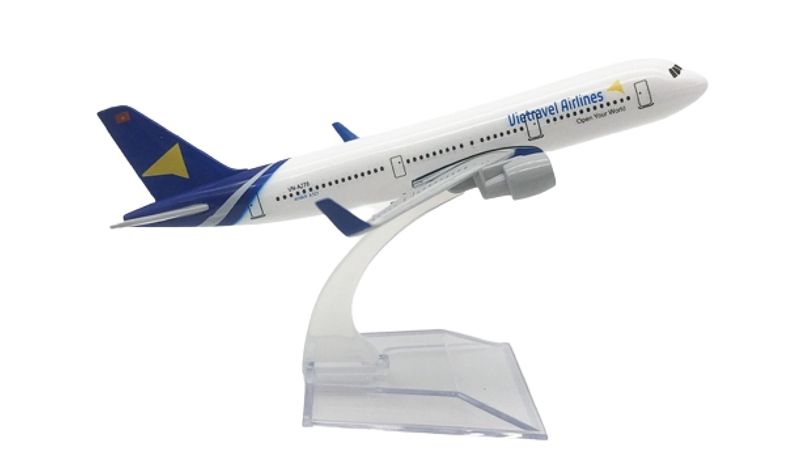  Mô hình máy bay Vietravel Airlines Airbus A321 kích thước 16cm MB16181 