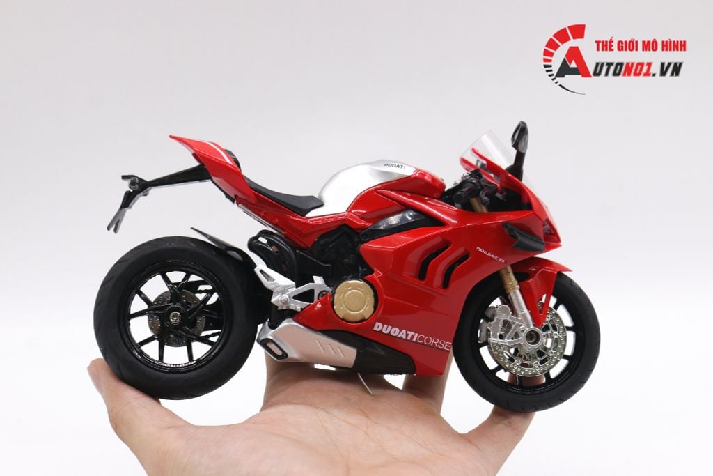 MÔ HÌNH DUCATI V4S RED 1:12 HUAYI ALLOY 7825