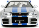 Mô hình xe Fast & Furious 2002 Nissan Skyline GT-R R34 tỉ lệ 1:24 Jada Toys 97158 