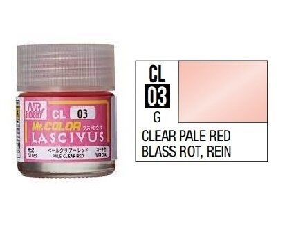  Lacquer CL03 Pale Clear Red Lascivus sơn mô hình màu đỏ nhạt trong suốt Lascivus 10ml Mr.Hobby CL03 